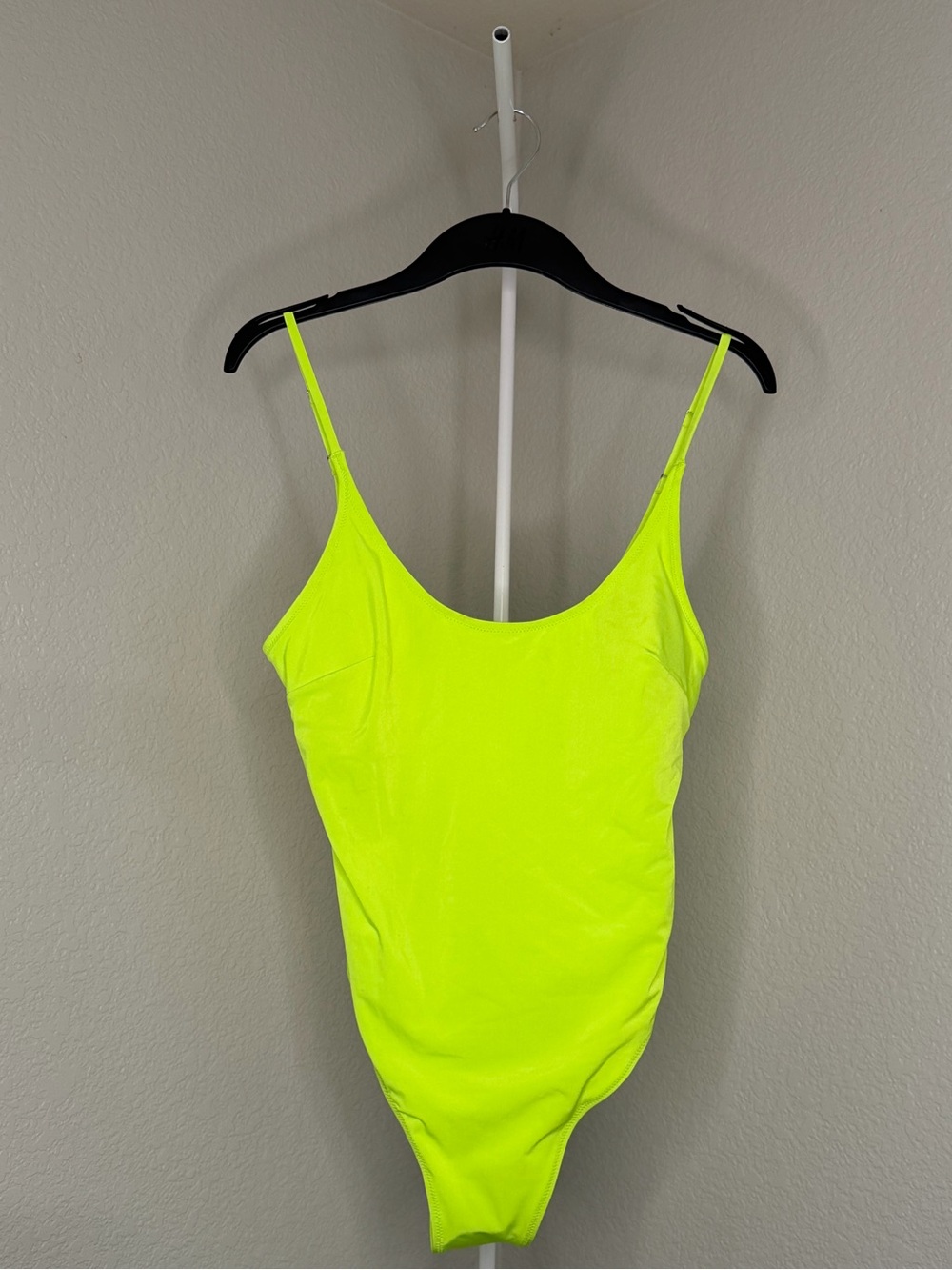 H&M Neon Yellow Slim Tank swimsuit